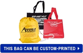 We can custom-print this cotton tote bag.