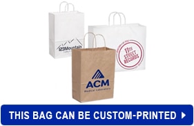 We can custom-print this shopping & gift paper bag.