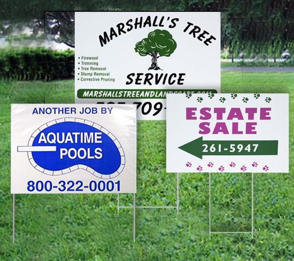 Corrugated Plastic Custom Printed Yard Signs 