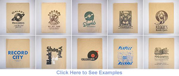 Custom Printed Record Store Paper Bags Examples