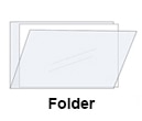 Archival Polyester Currency Holder sealed on one long edge.