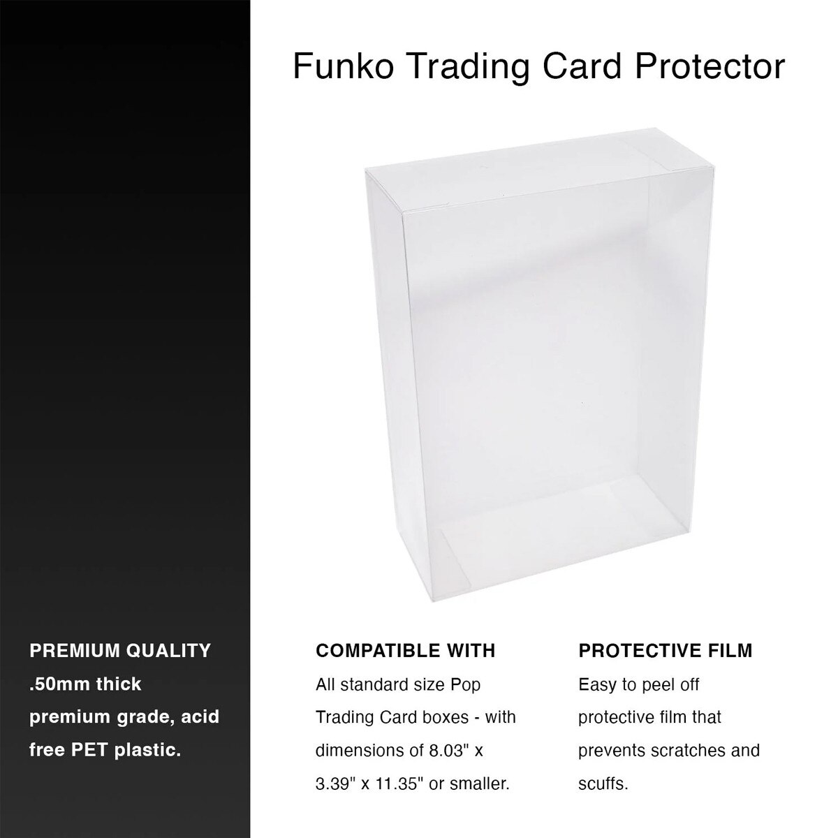 Protector Pint Box Clear Box Protector for FUNKO POP Trading Card Box